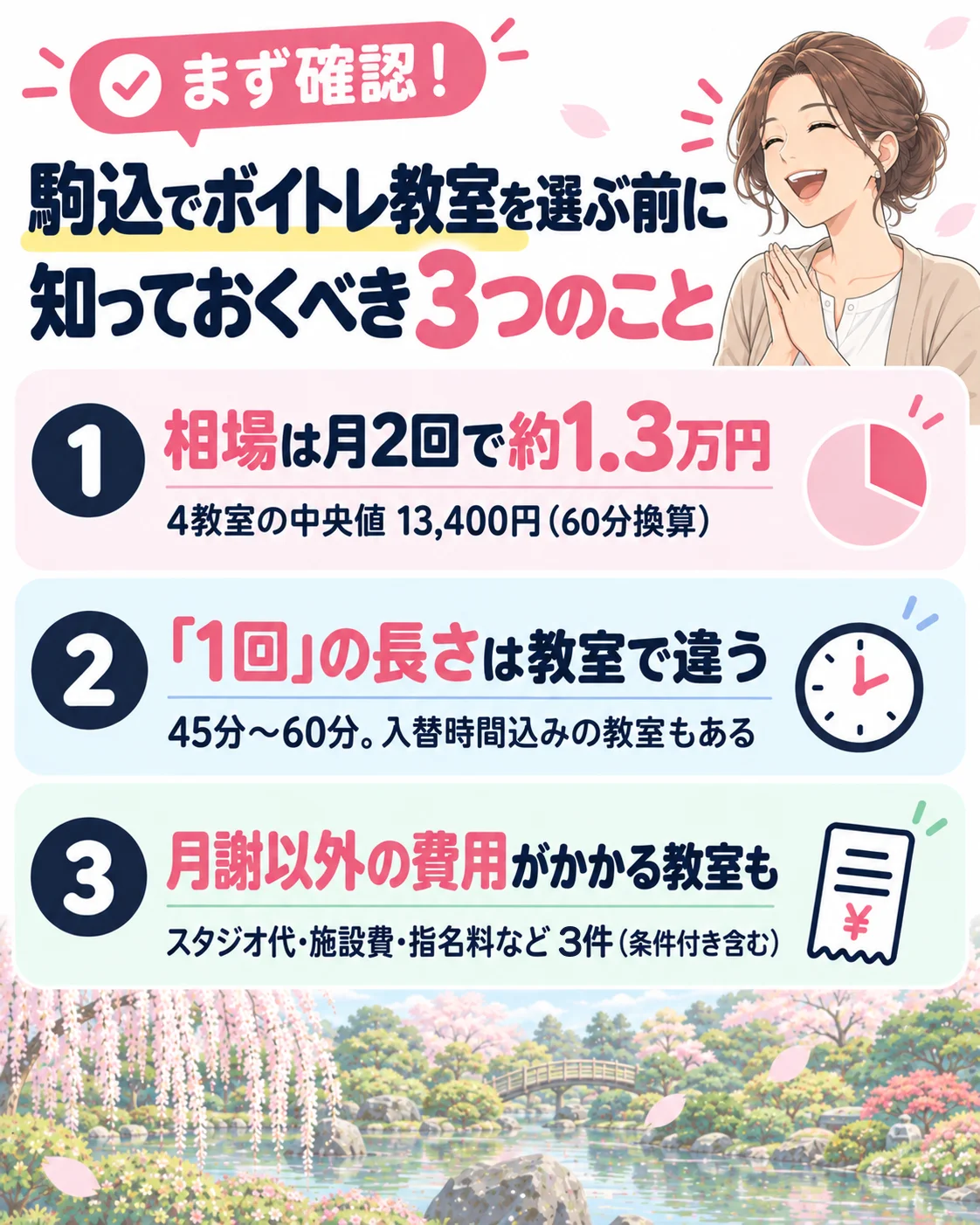 駒込でボイトレ教室を選ぶ前に知っておくべき3つのこと