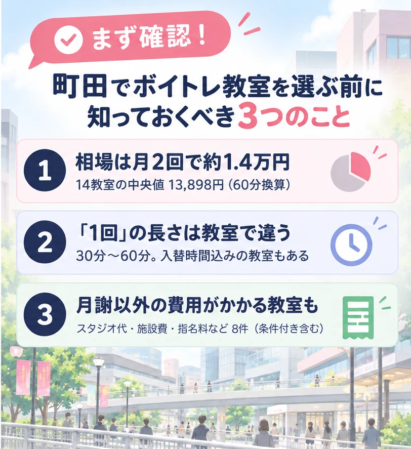 町田でボイトレ教室を選ぶ前に知っておくべき3つのこと